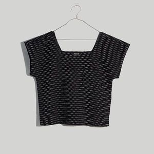 Madewell Jacquard Square-Neck Top - Small